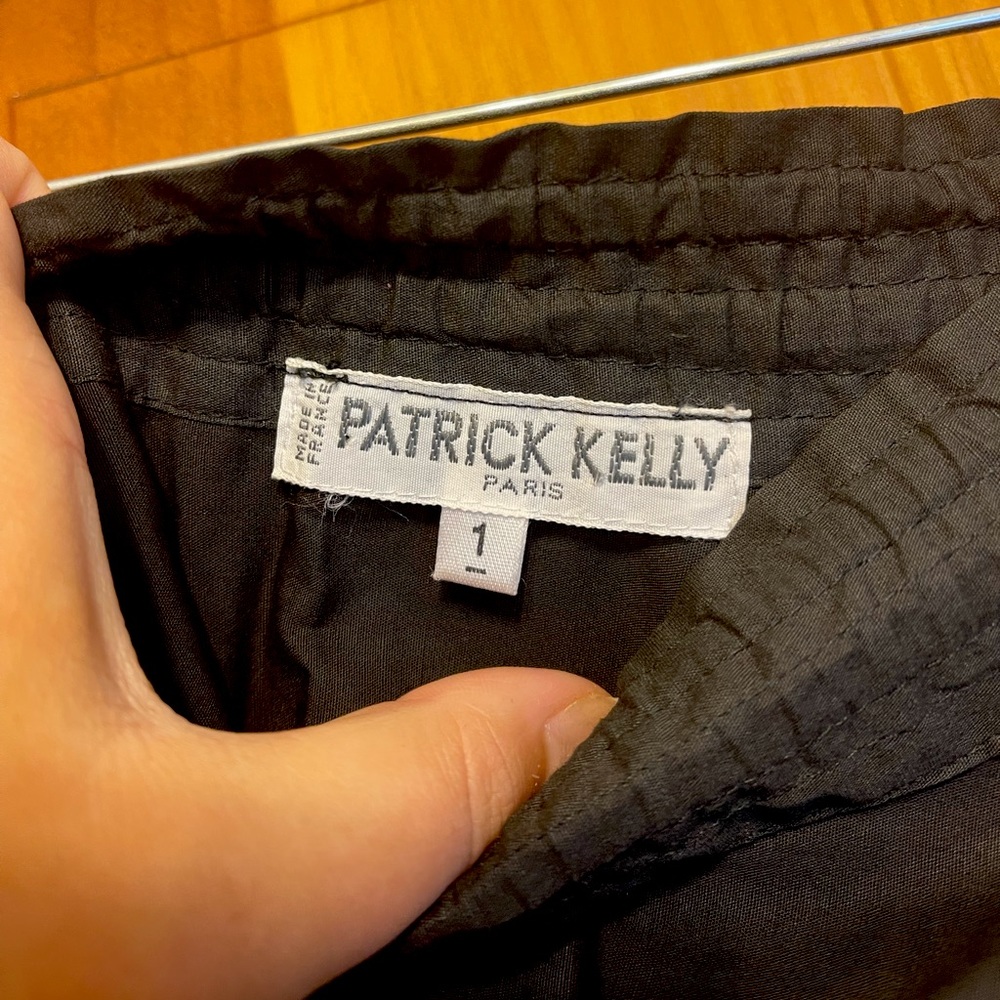 Patrick Kelly Vintage Paris Black Skirt